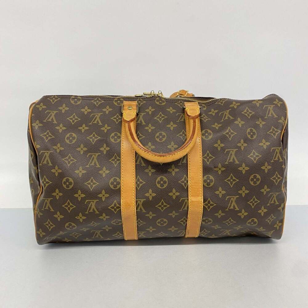 LOUIS VUITTON Brown Monogram Keepall 45 Boston Bag - Picture 12 of 12
